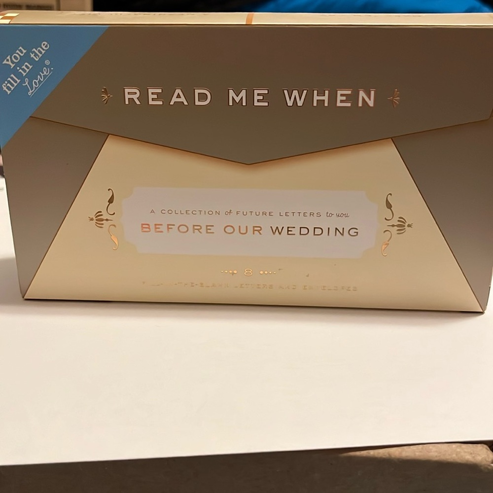 Fill-in-the-blank letters Before Our Wedding